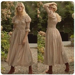 Doen — KAIRA DRESS -- CREAM WINTER DITSY